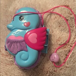 Polly pocket Blue Seahorse Toy travel set
